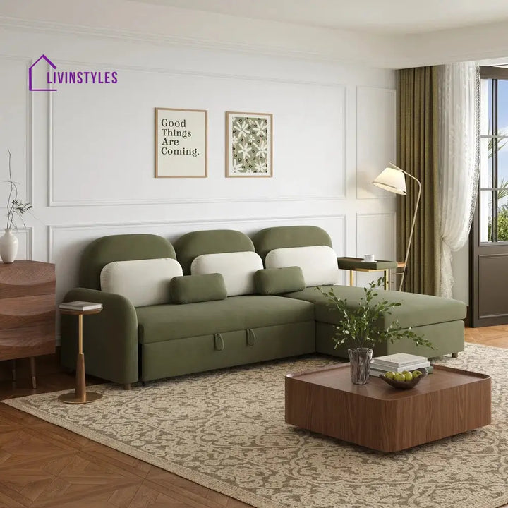Neeti Fabric Sofa Come Bed for Living Room