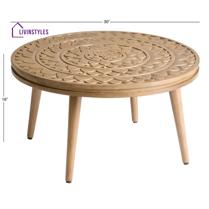 Neeti Solid Wood Coffee Table for Living Room