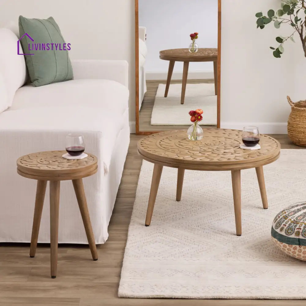 Neeti Solid Wood Coffee Table for Living Room