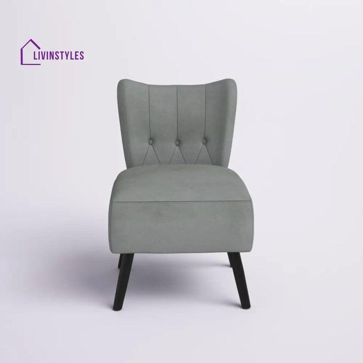 Nehal Solid Wood and Fabric Arm Chair | Living Room Chair | Lounge Chair