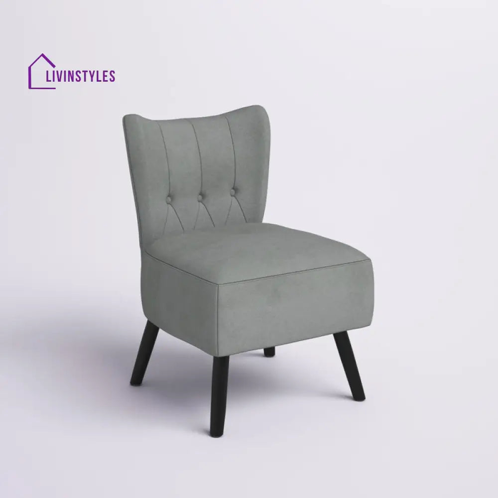 Nehal Solid Wood and Fabric Arm Chair | Living Room Chair | Lounge Chair