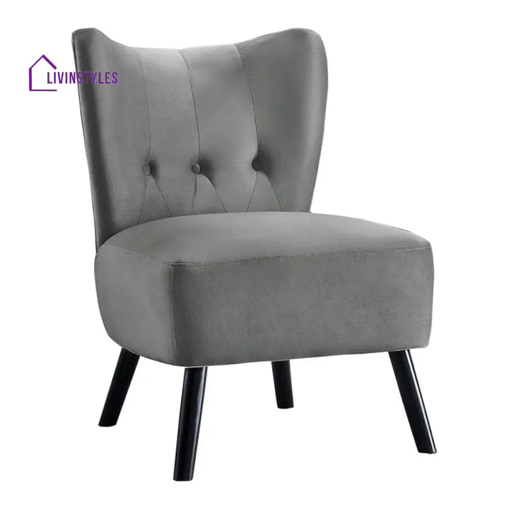 Nehal Solid Wood and Fabric Arm Chair | Living Room Chair | Lounge Chair