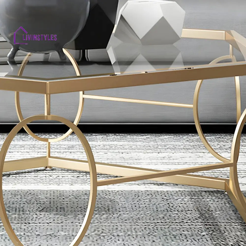 Neil Stainless Steel Frame Coffee Table for Living Room