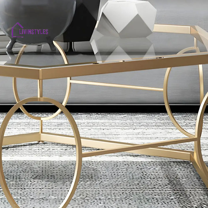 Neil Stainless Steel Frame Coffee Table for Living Room