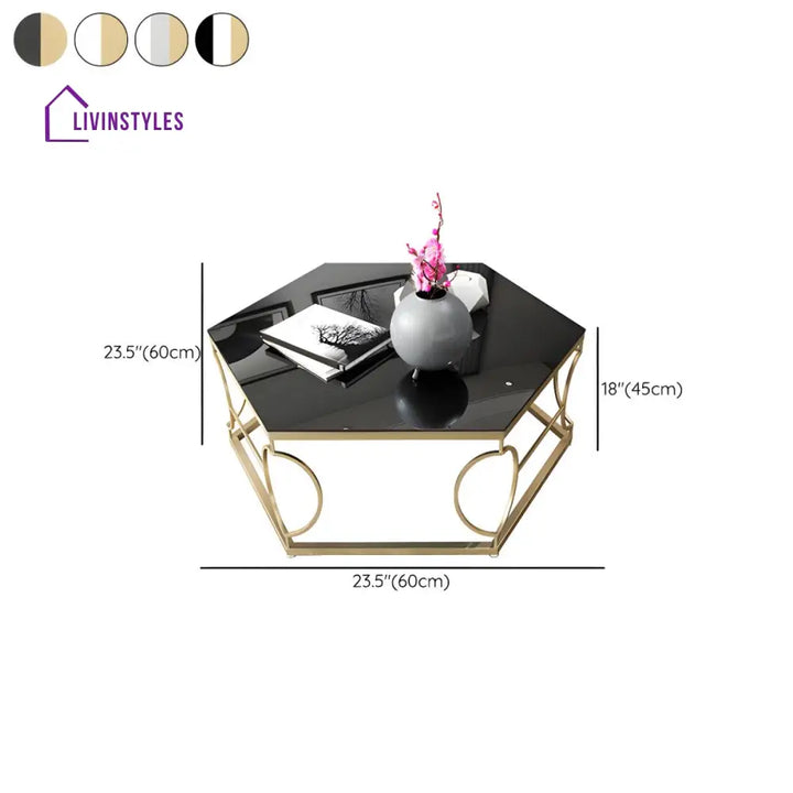 Neil Stainless Steel Frame Coffee Table for Living Room
