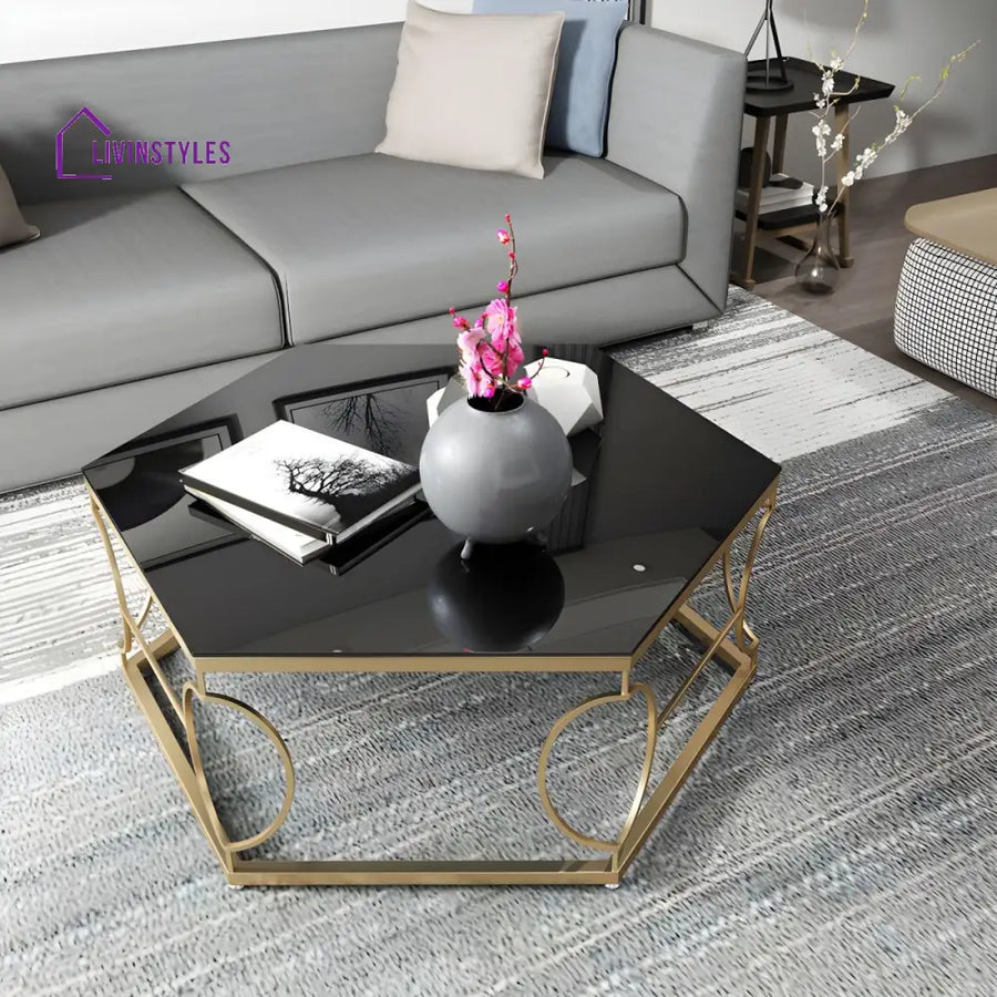 Neil Stainless Steel Frame Coffee Table for Living Room