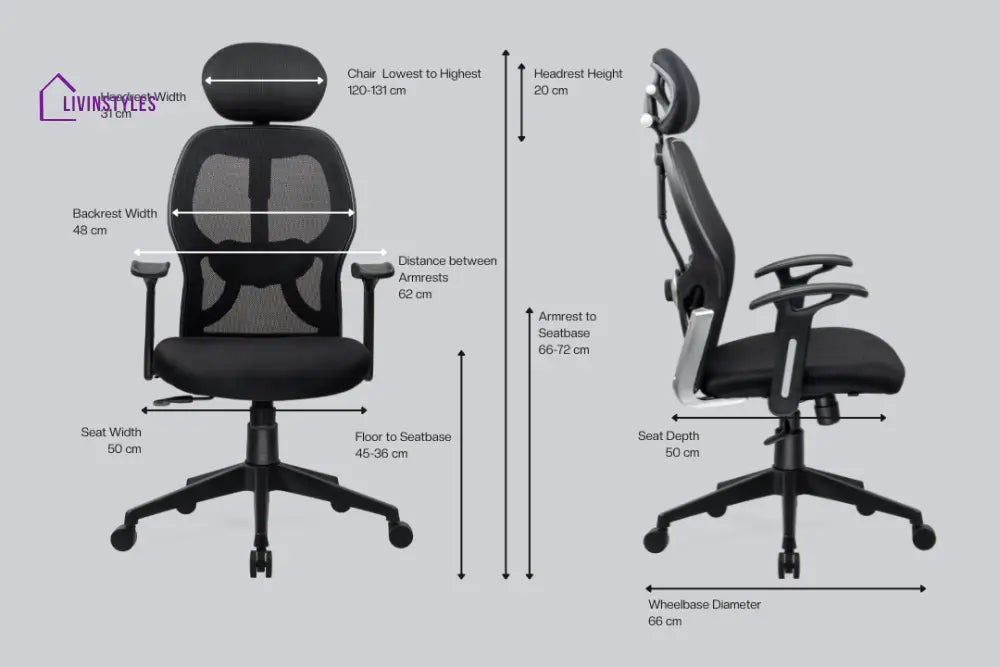 New York Go High Back Mesh Office Chair Efficient Chairs
