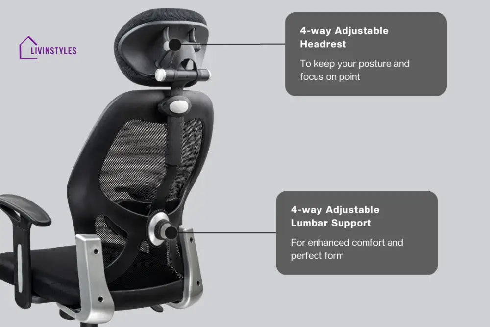 New York Go High Back Mesh Office Chair Efficient Chairs