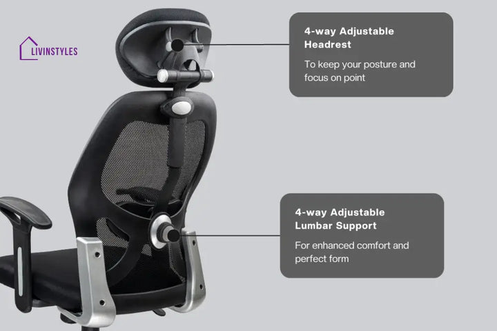 New York Go High Back Mesh Office Chair Efficient Chairs