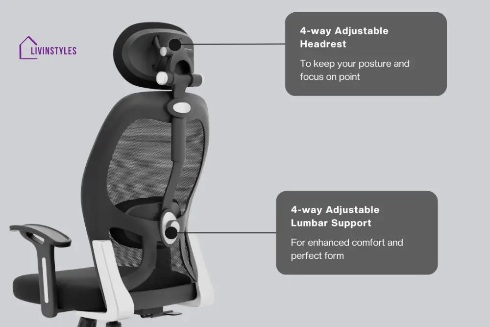 New York Go High Back Mesh Office Chair Efficient Chairs