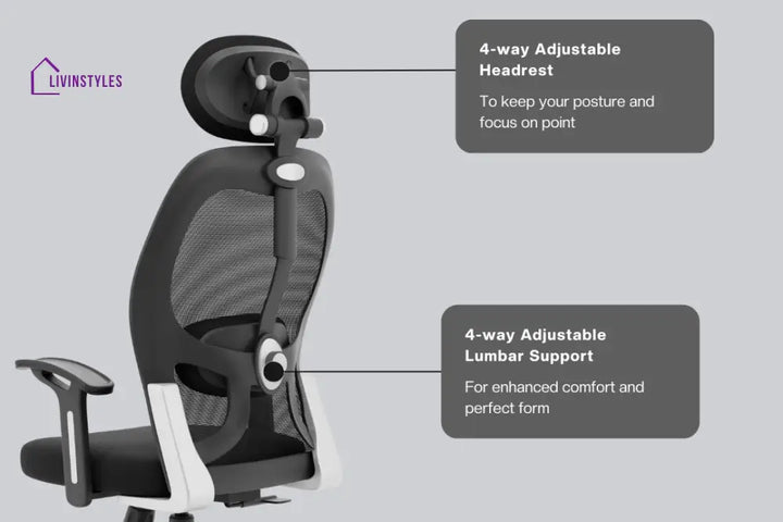 New York Go High Back Mesh Office Chair Efficient Chairs
