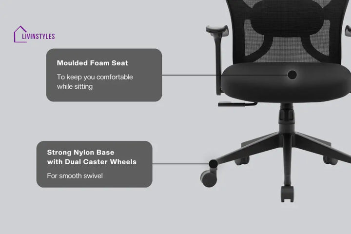 New York Go High Back Mesh Office Chair Efficient Chairs