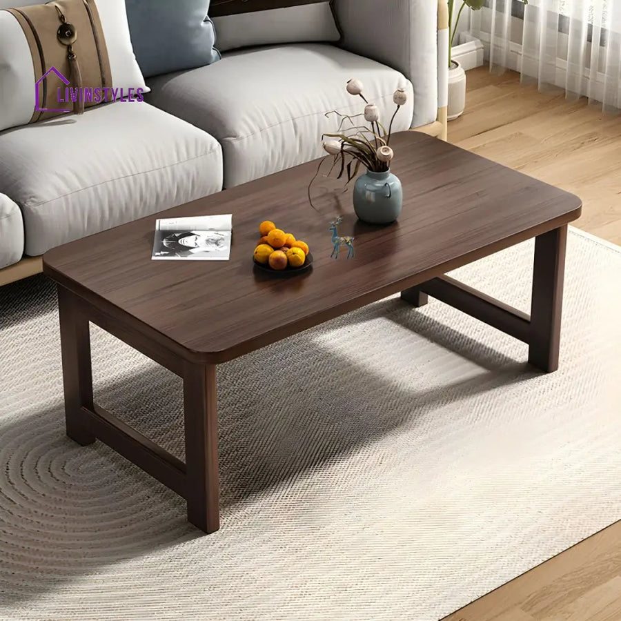Nexa Solid Wood Coffee Table for Living Room | Folding Coffee Table | Rectangle Shape