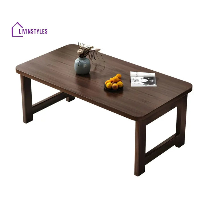 Nexa Solid Wood Coffee Table for Living Room | Folding Coffee Table | Rectangle Shape