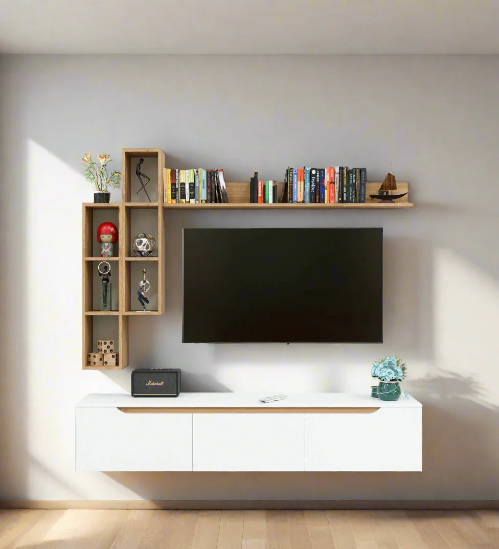 The Luxora Premium Engineered Wood TV Unit