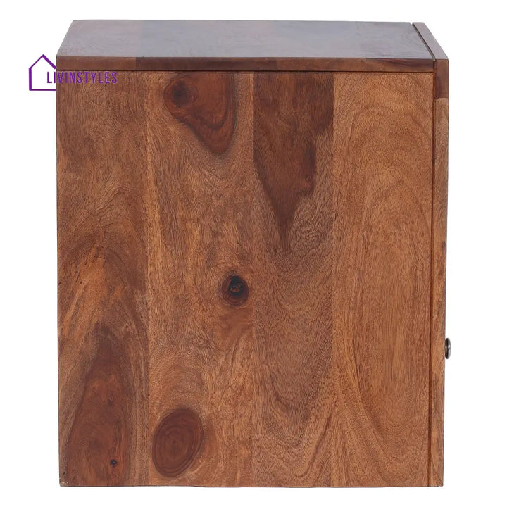 Ngon Sheesham Bedside Table with Single Drawer