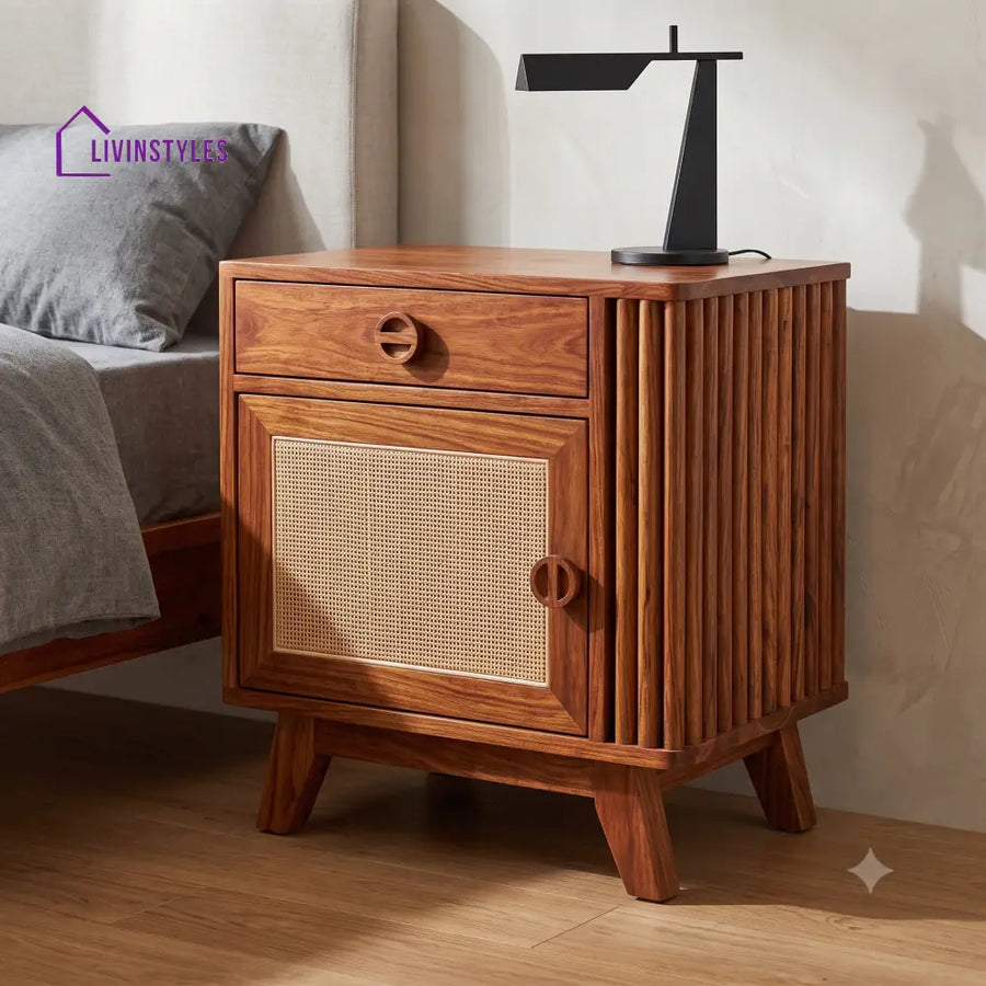 Ngozi Premium Wooden Bedside Table | Side Table for Bedroom