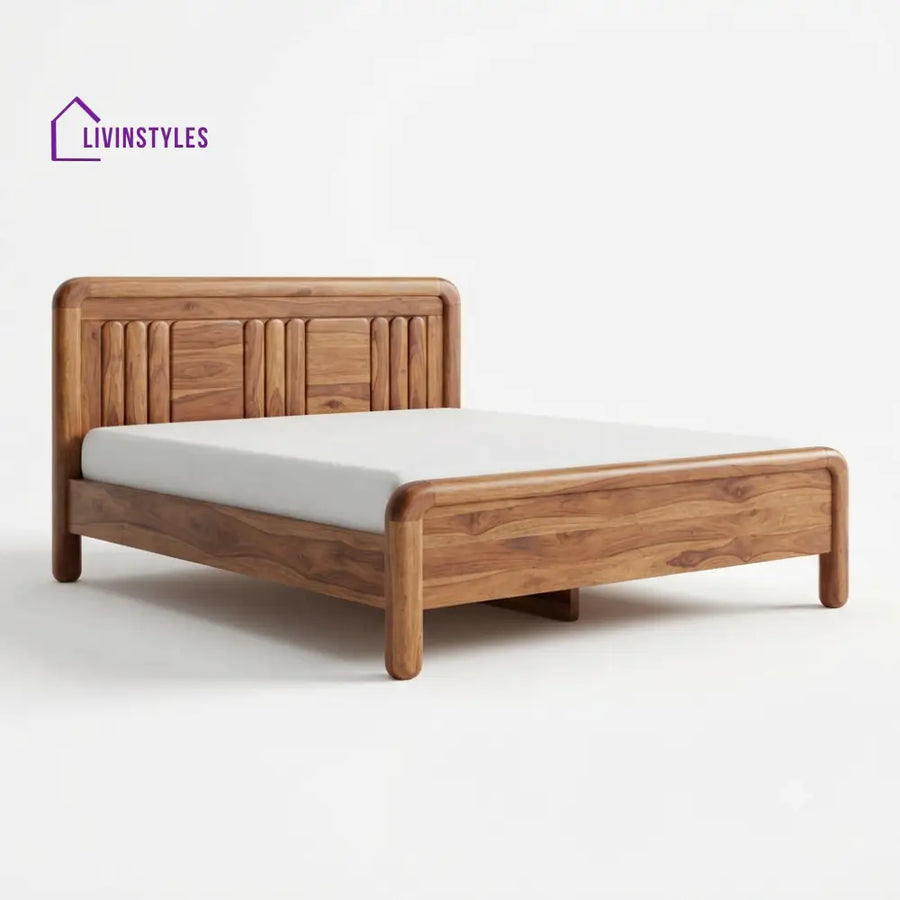 Nhlanhla Wooden Double Bed | King Size Bed | Queen Size Bed - Bed Without Storage