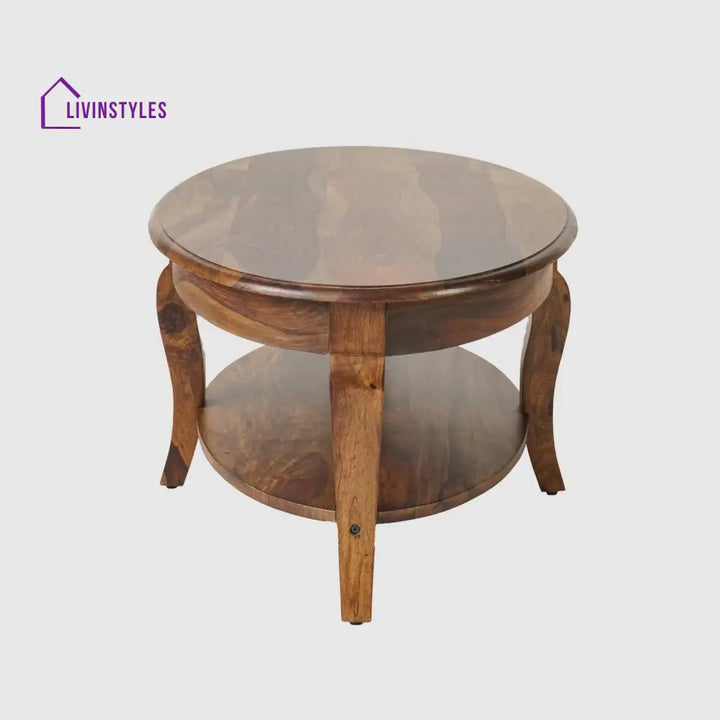 Nicolas Sheesham Wood Oval Coffee Table