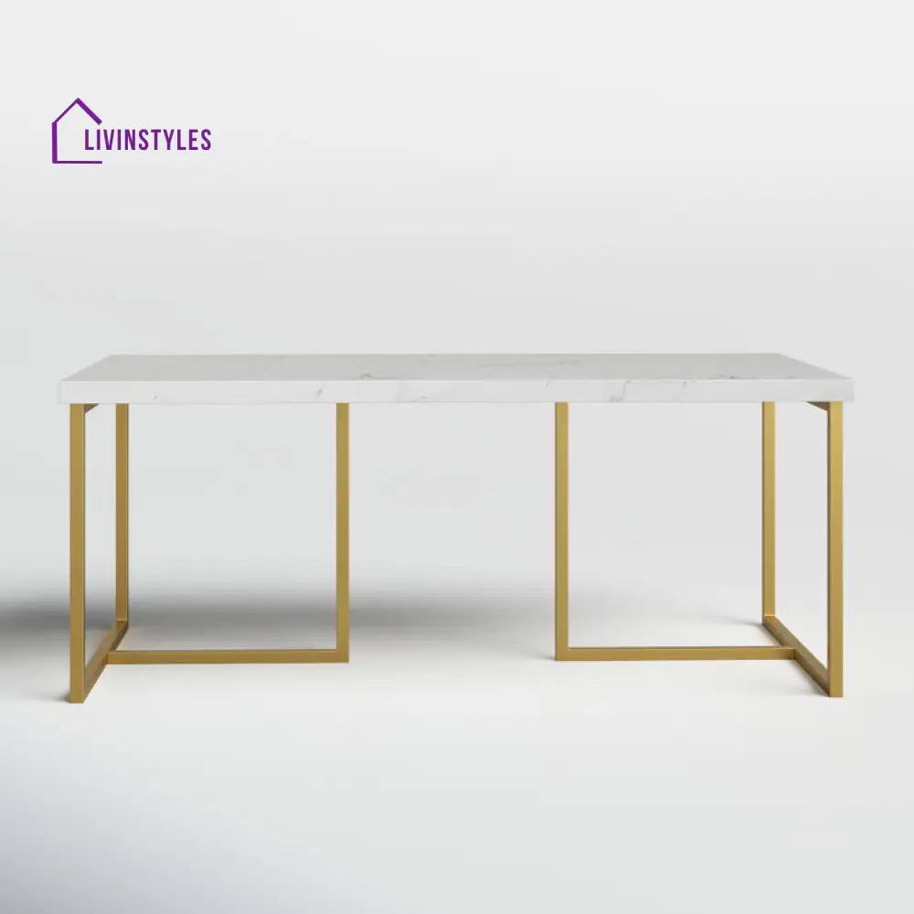 Nicole Metal And Marble Top Coffee Table