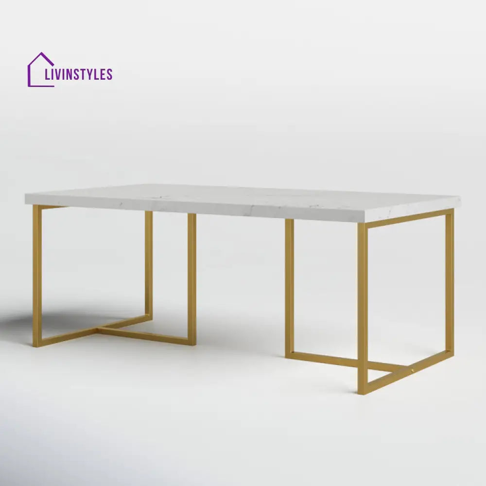 Nicole Metal And Marble Top Coffee Table