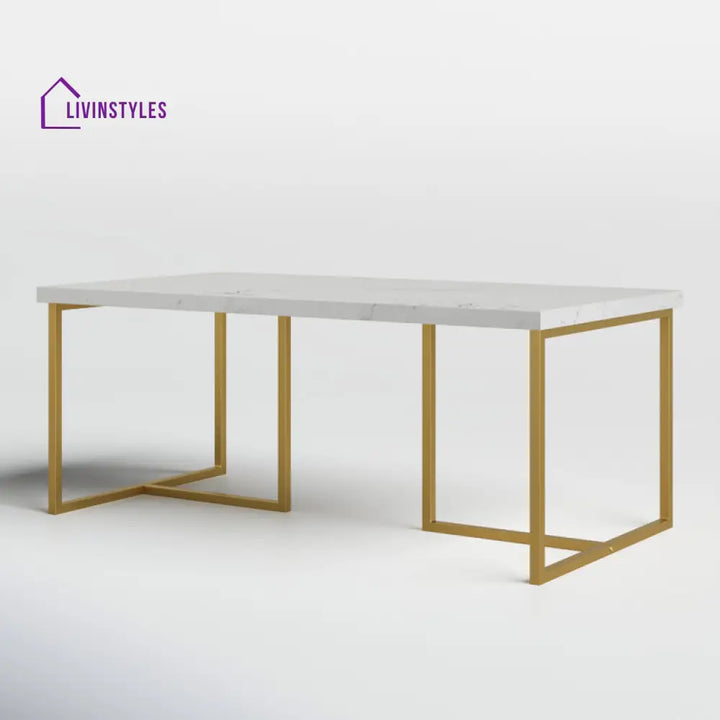 Nicole Metal And Marble Top Coffee Table