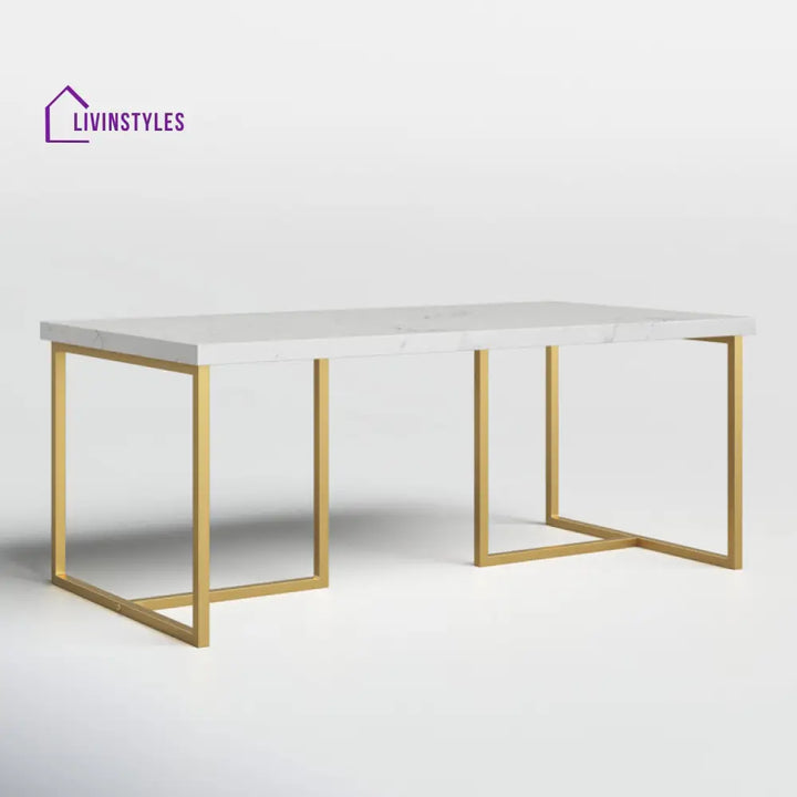 Nicole Metal And Marble Top Coffee Table