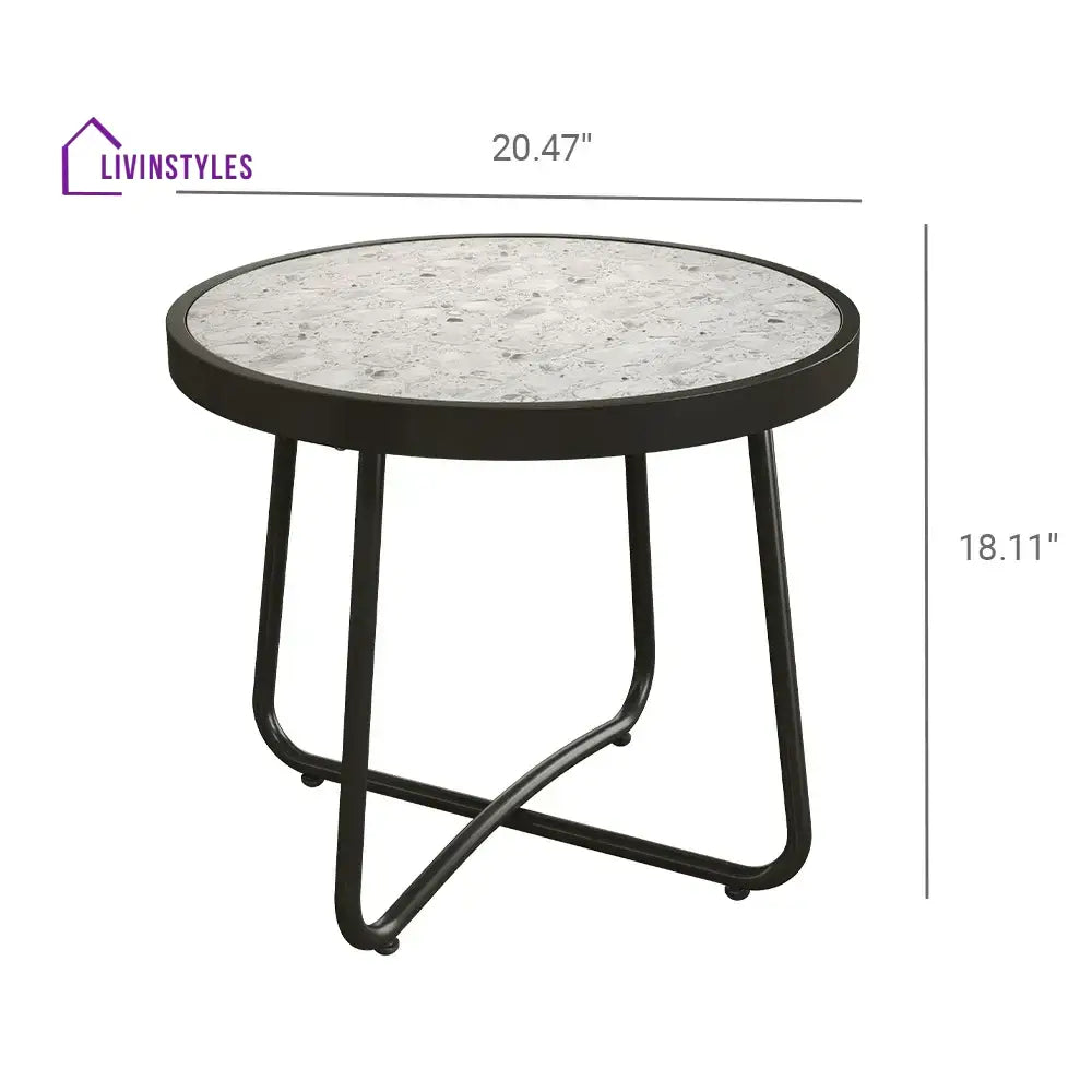 Nieve Outdoor Patio Seating Set 2 Chairs and 1 Table Set (Honey) Braided & Rope - Coffee Table Sets