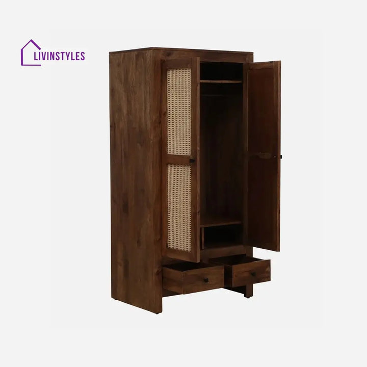 Nieves 2 door Sheesham wood wardrobe