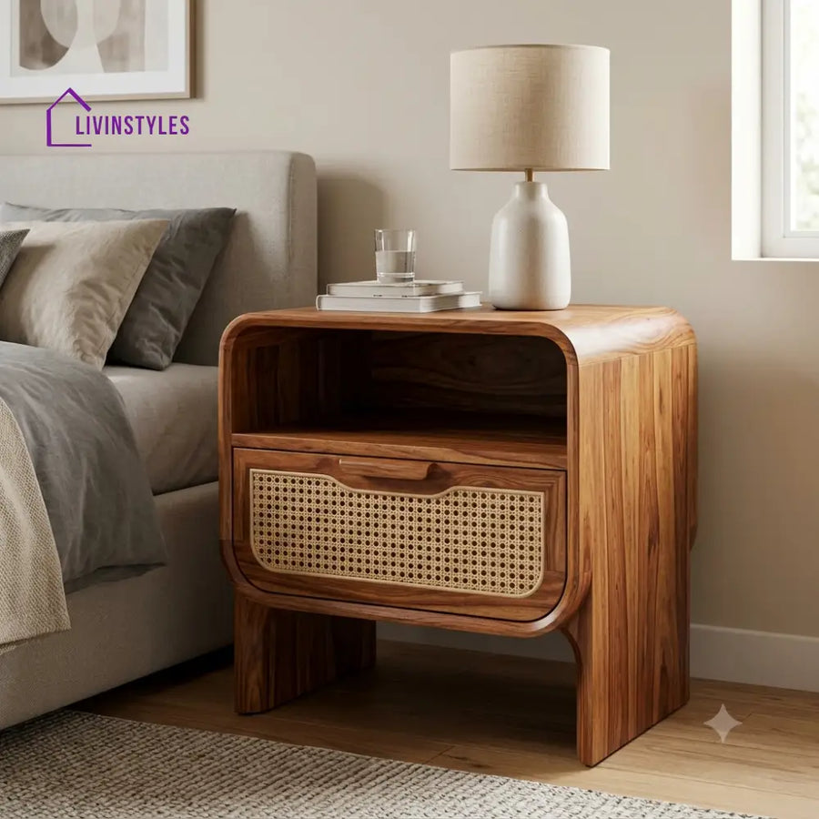 Nifemi Premium Wooden Bedside Table | Side Table for Bedroom