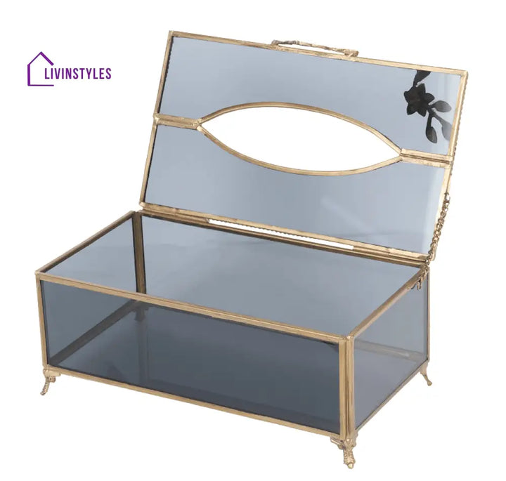 Night’s Charm Tissue Box With Brass