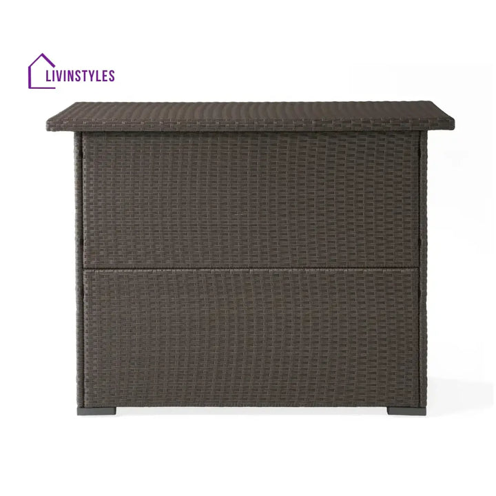 Niharika 7-Piece Outdoor Rattan Wicker Bar Set with Wicker Top Table - Bar Set
