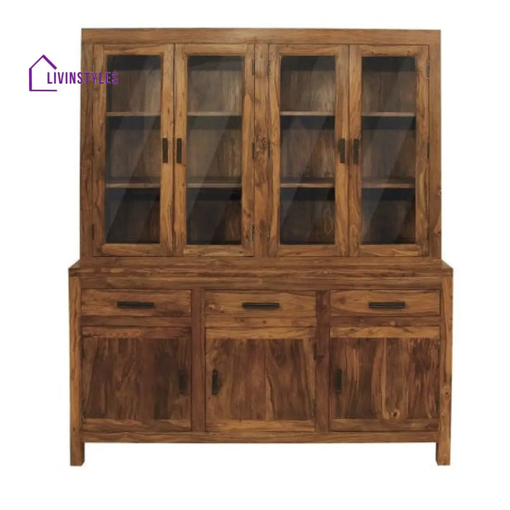 Niharika Crockery Cabinet Extra Large (Honey Finish)