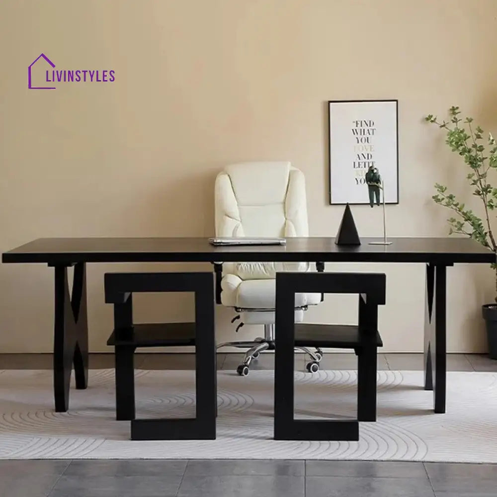 Nikanor Solid Wood Study Table for Students