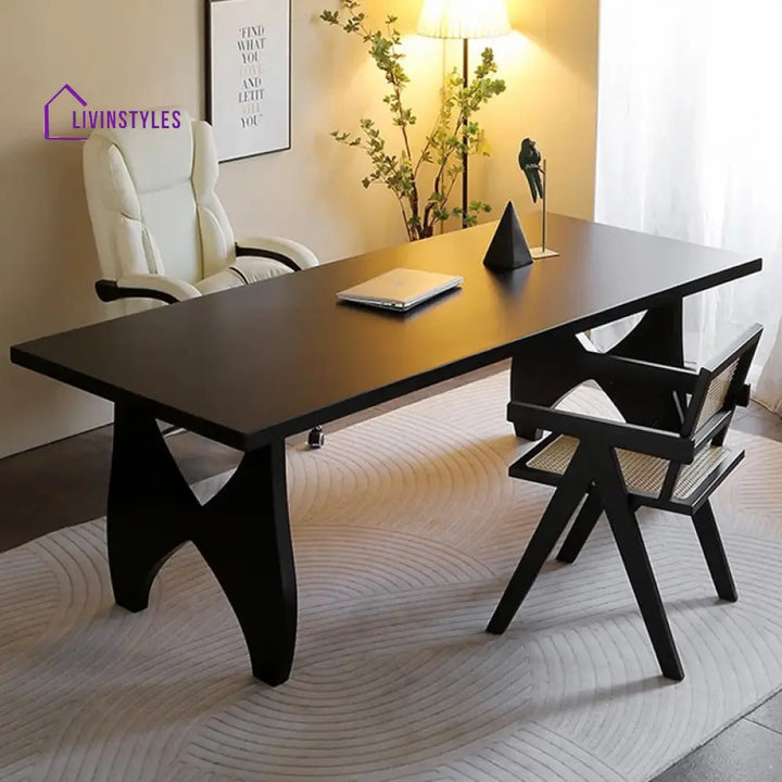 Nikanor Solid Wood Study Table for Students