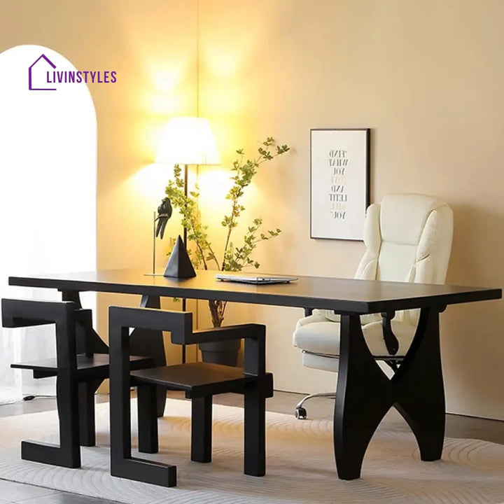 Nikanor Solid Wood Study Table for Students