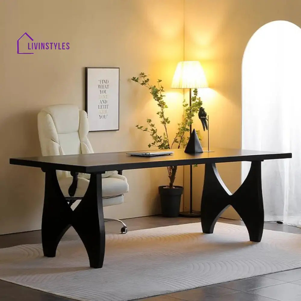Nikanor Solid Wood Study Table for Students