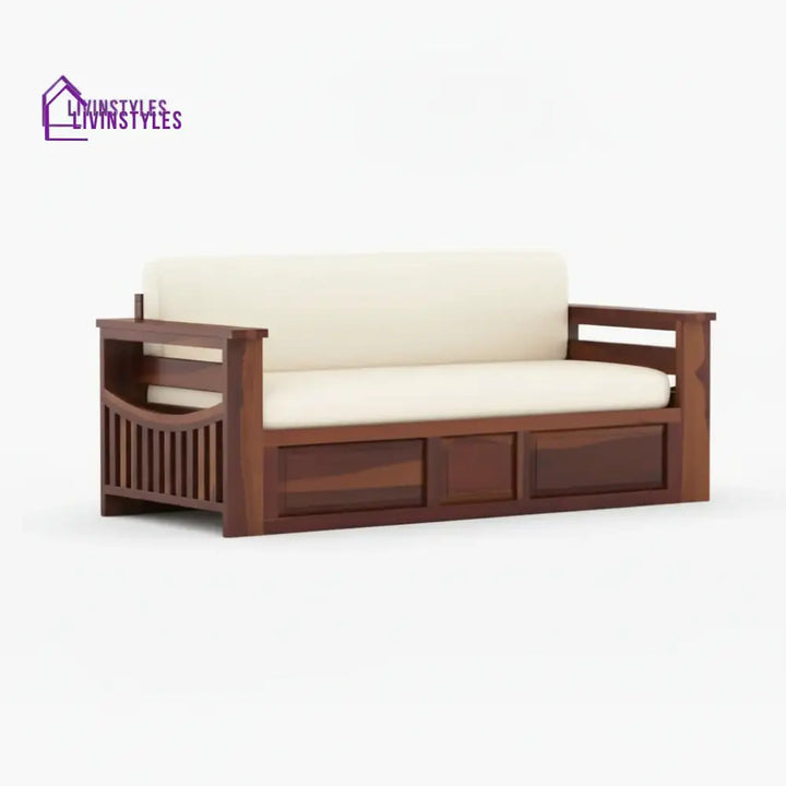 Sereta Sheesham Wood Sofa Cum Bed King size - Sofa Cum Bed