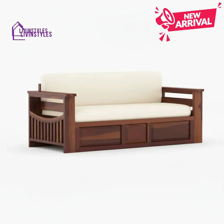 Sereta Sheesham Wood Sofa Cum Bed King size - Sofa Cum Bed
