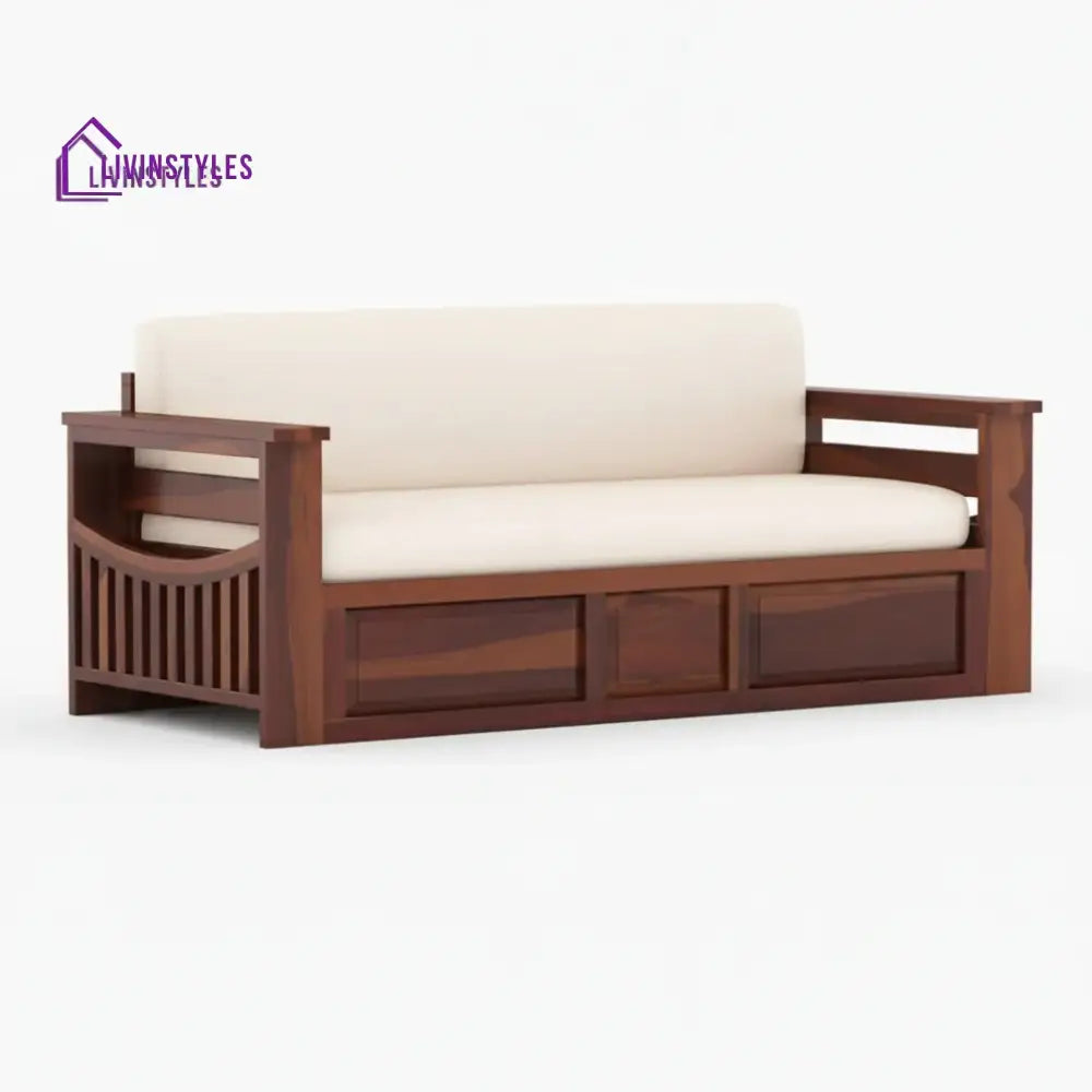 Sereta Sheesham Wood Sofa Cum Bed Queen size