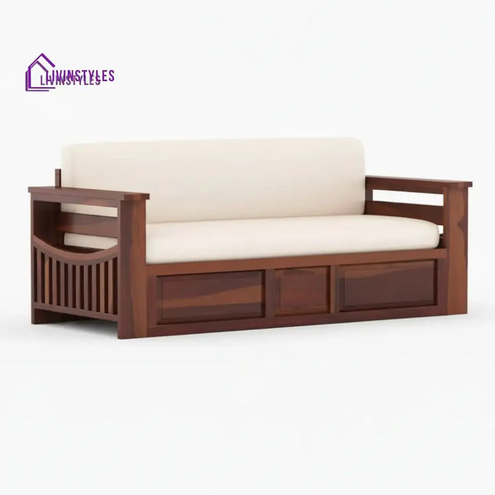 Sereta Sheesham Wood Sofa Cum Bed Queen size