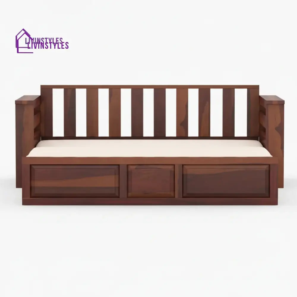 Sereta Sheesham Wood Sofa Cum Bed Queen size