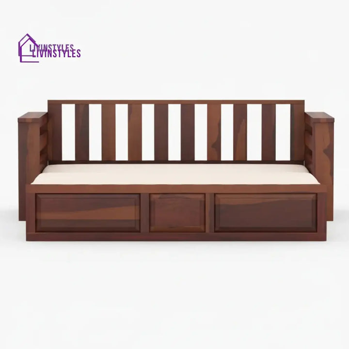 Sereta Sheesham Wood Sofa Cum Bed Queen size