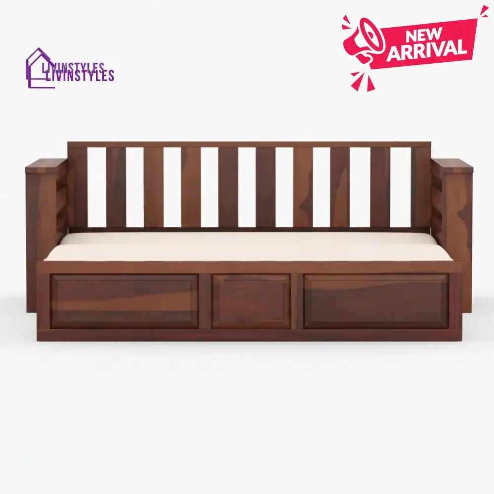 Sereta Sheesham Wood Sofa Cum Bed Queen size