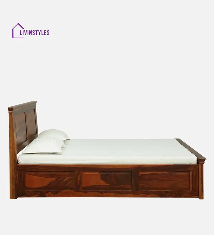 Kanishka Solid Sheesham Wood Storage Beds Bedroom Furniture Sets