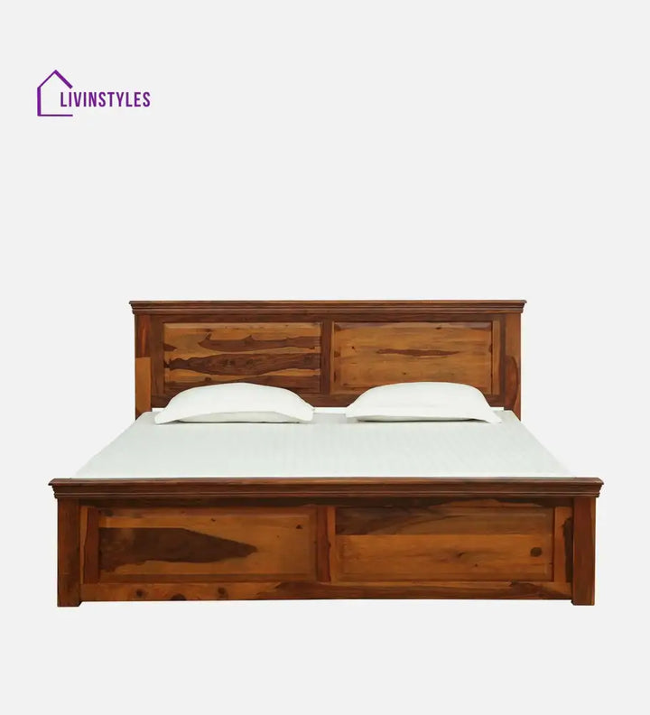 Kanishka Solid Sheesham Wood Storage Beds Bedroom Furniture Sets