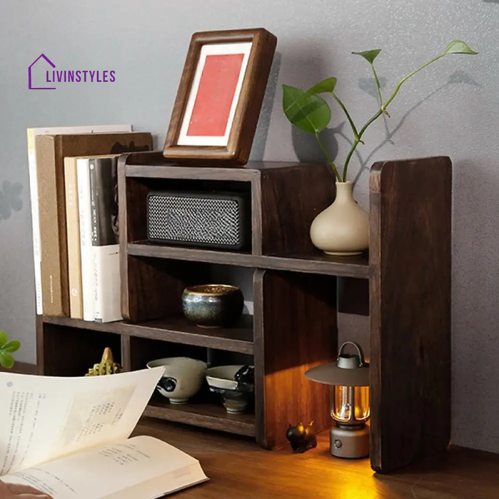 Nikita Solid Wood Storage Shelves - Set of 2