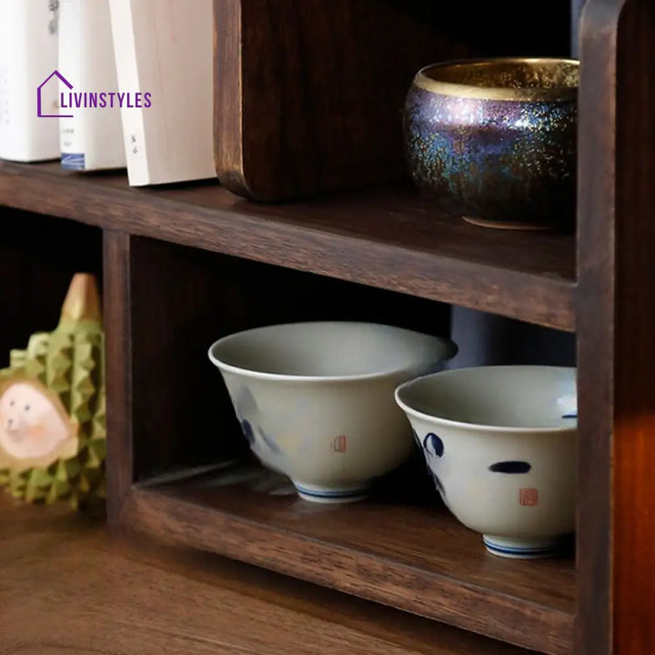 Nikita Solid Wood Storage Shelves - Set of 2