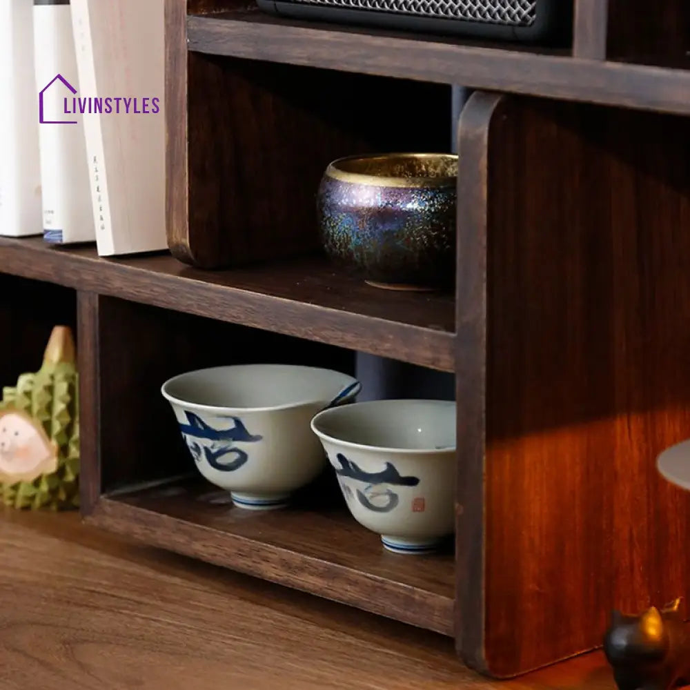 Nikita Solid Wood Storage Shelves - Set of 2