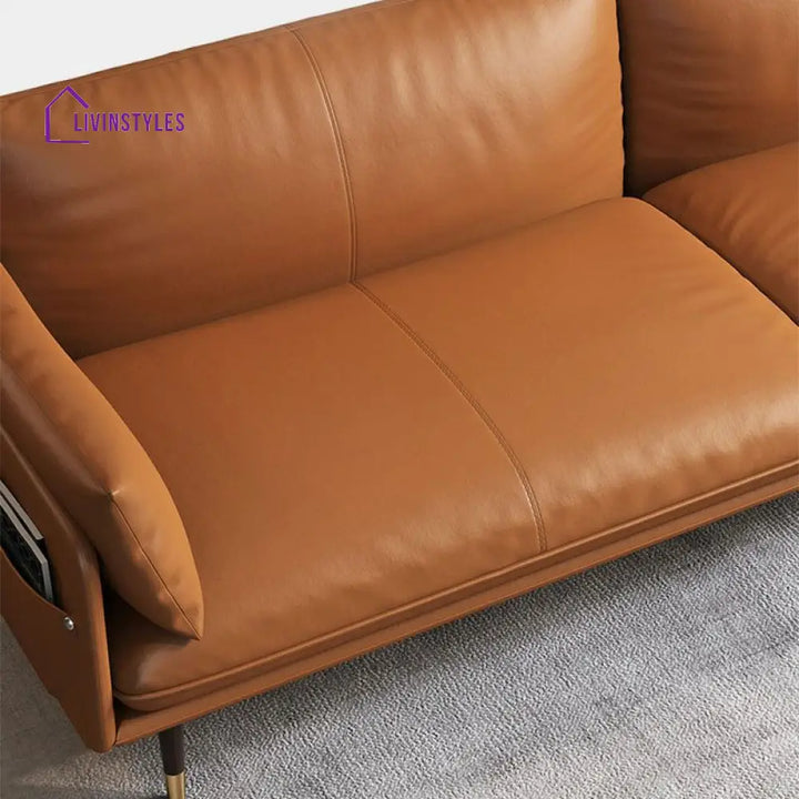 Nikolai Leatherette 3 Seater Sofa for Living Room